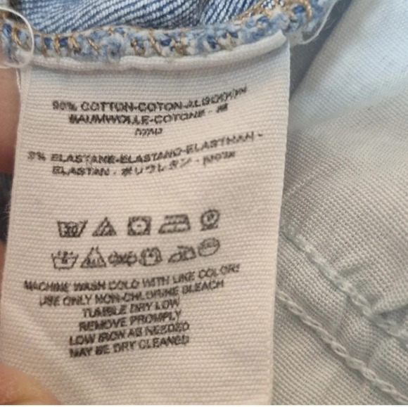 Free People distressed frayed jeans Style 61502-16513125 SZ 28 - Picture 8 of 9